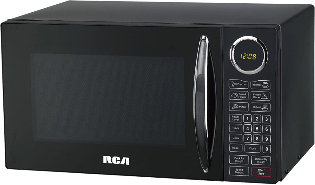 RCA RMW953-BLACK RMW953 0.9-Cubic Feet Microwave Oven with Oversized Display, Black FitToKitchen.com