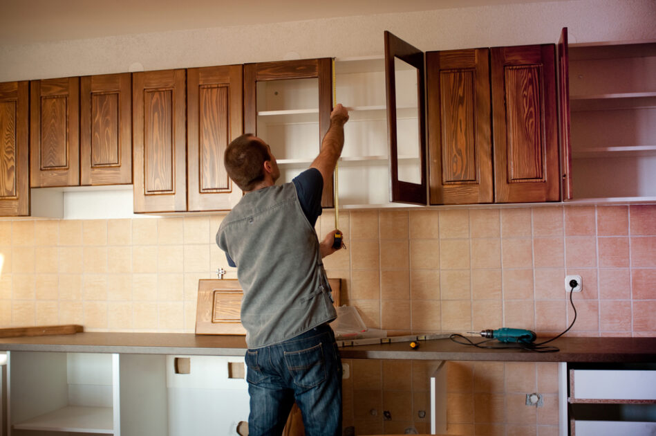 Prepare for cabinet and worktop fitting